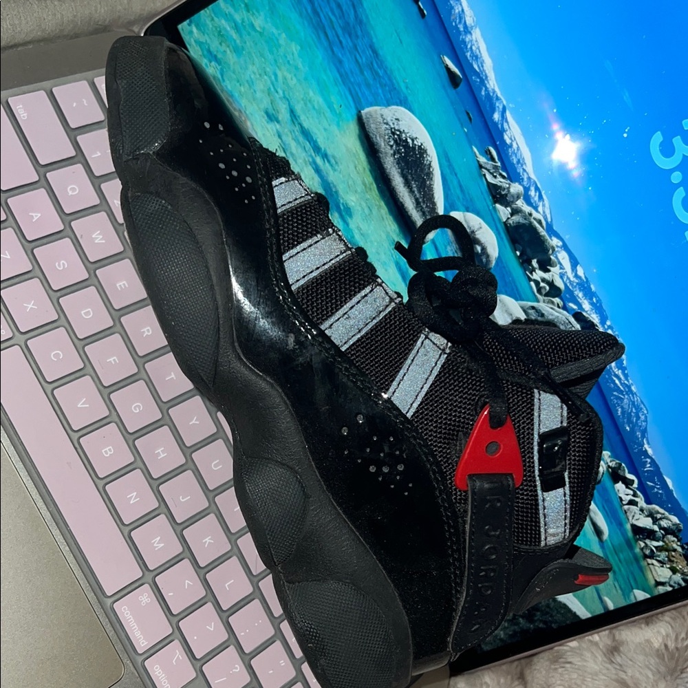 Jordan Kids Sneakers Black and Red